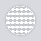 Ripple Effect Circle Clay Stencil