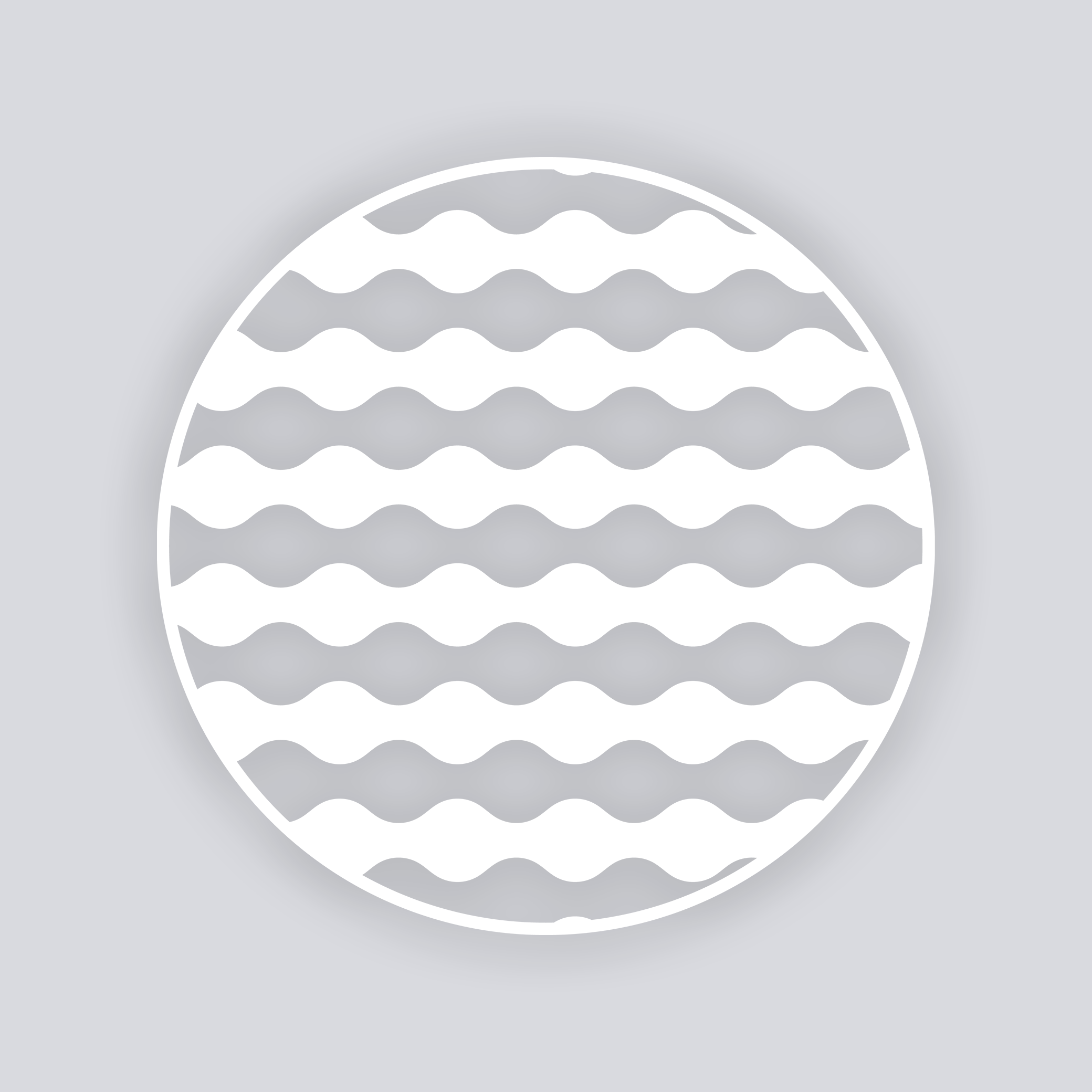 Ripple Effect Circle Clay Stencil