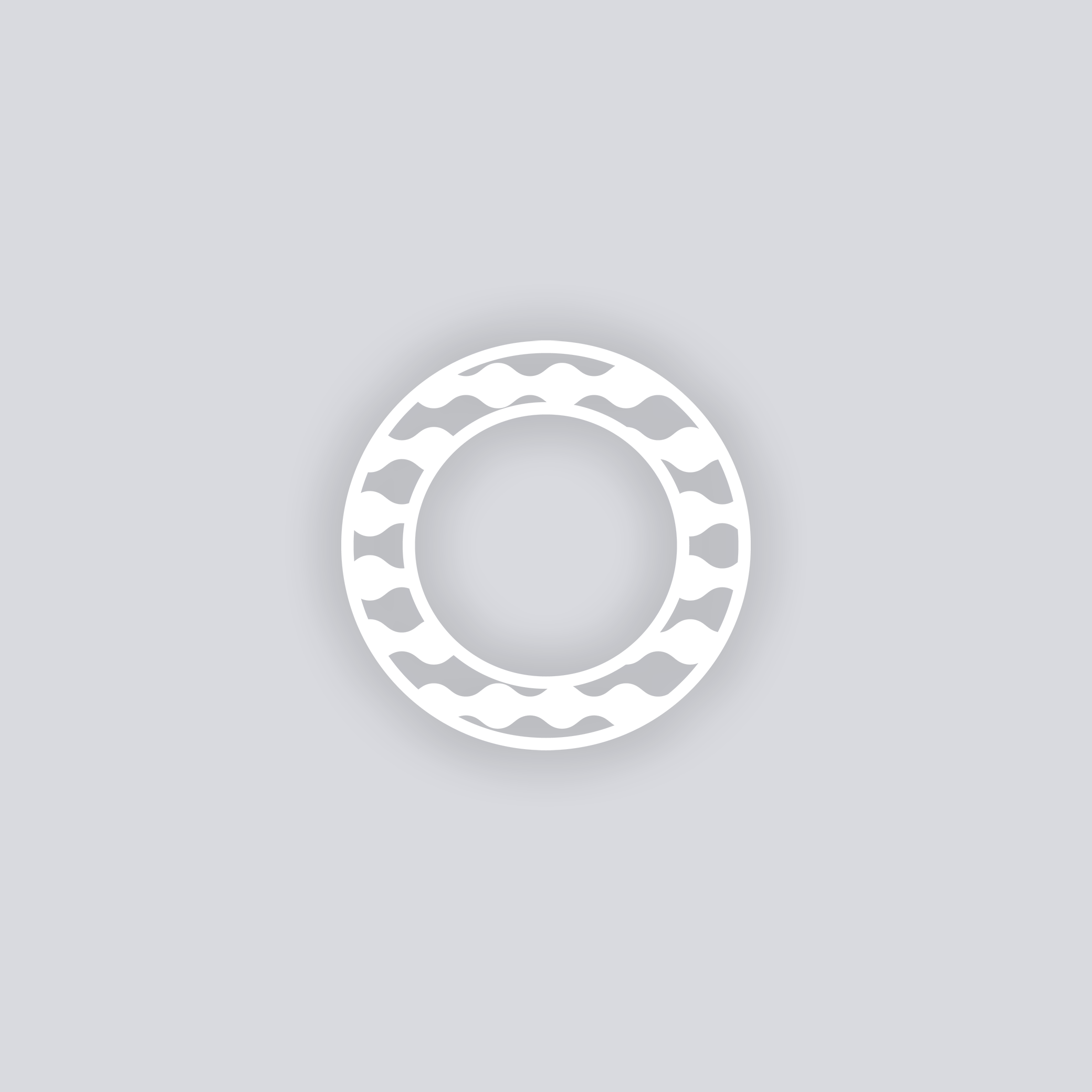 Ripple Effect Circle Rim Clay Stencil