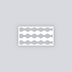 Ripple Effect Rectangle Clay Face Stencil