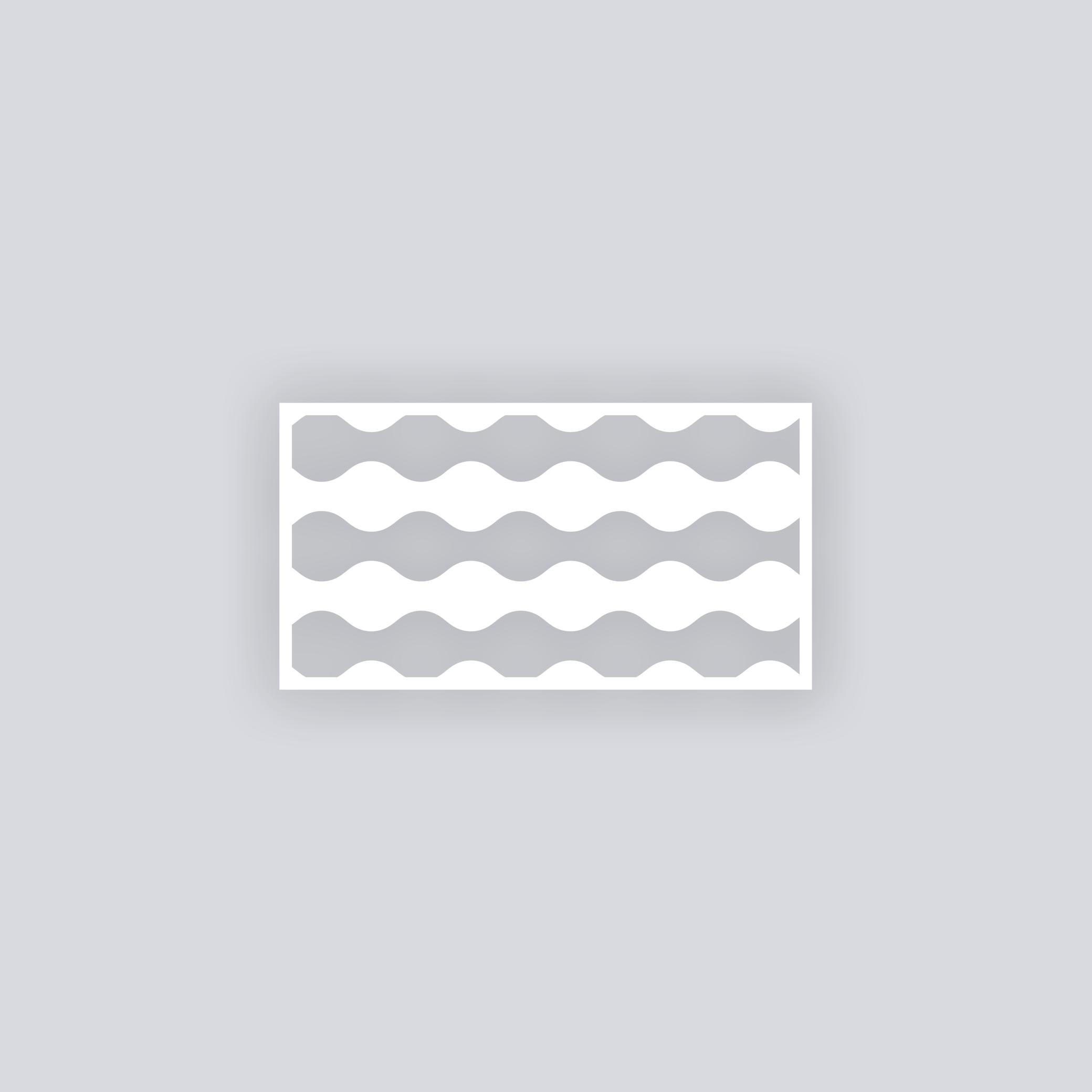 Ripple Effect Rectangle Clay Face Stencil