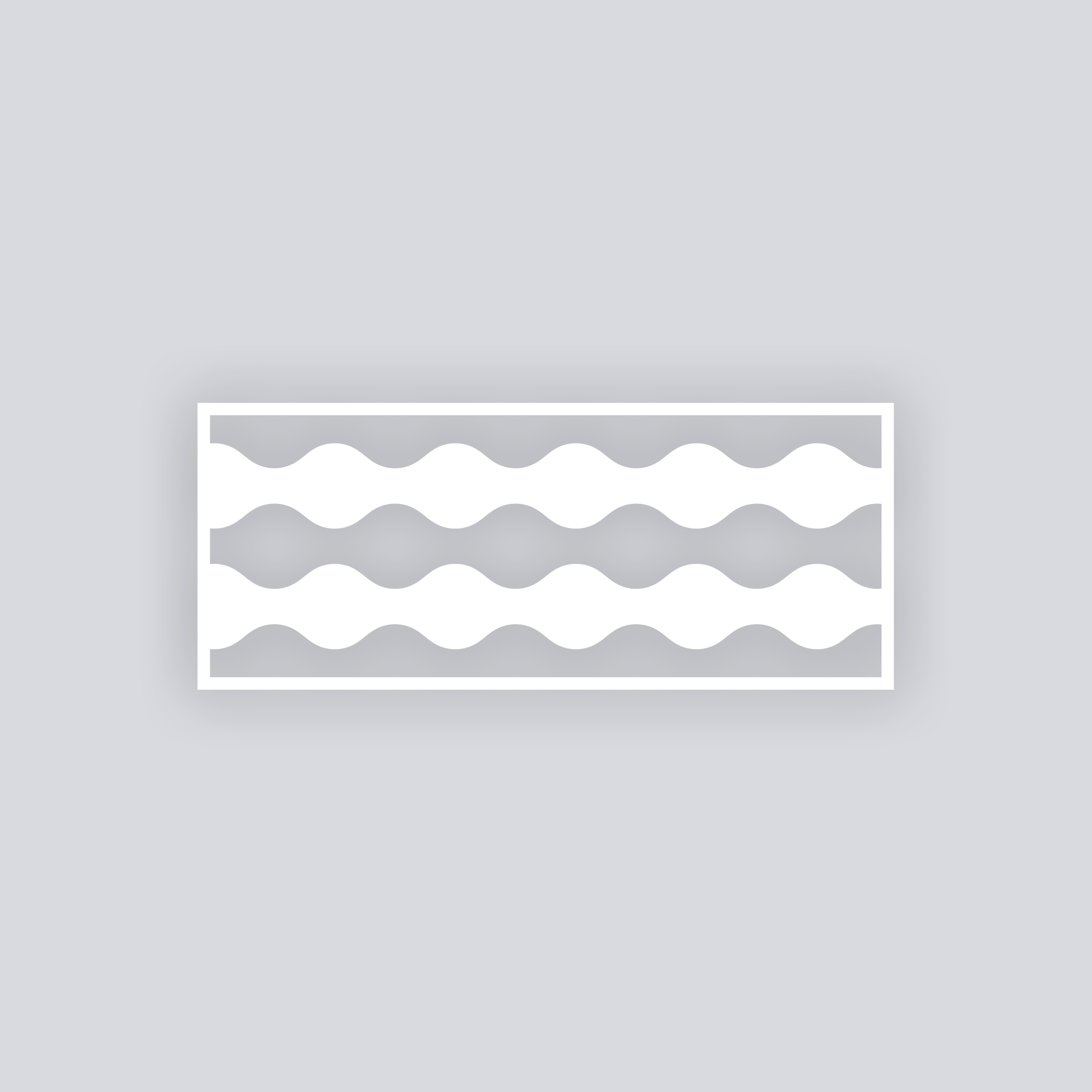 Ripple Effect Rectangle Clay Face Stencil