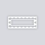 Ripple Effect Rectangle Rim Clay Stencil