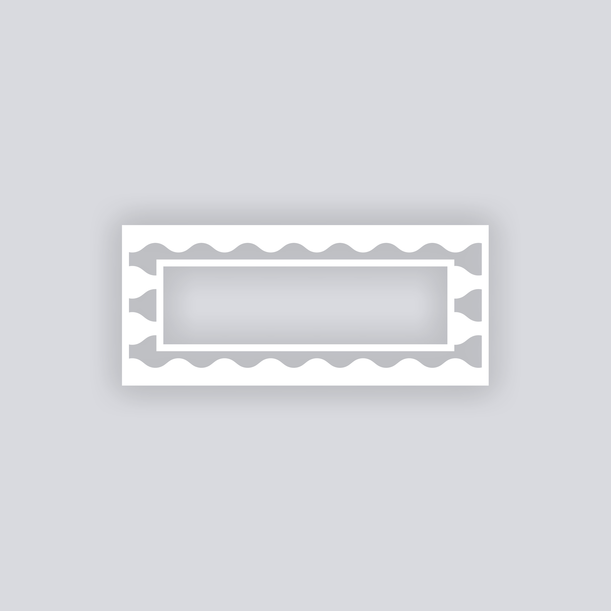 Ripple Effect Rectangle Rim Clay Stencil