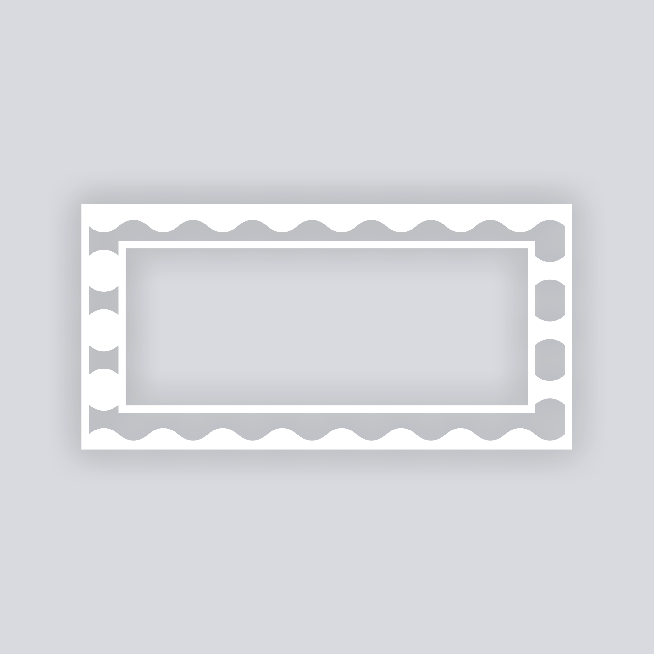 Ripple Effect Rectangle Rim Clay Stencil