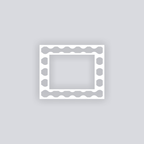 Ripple Effect Rectangle Rim Clay Stencil