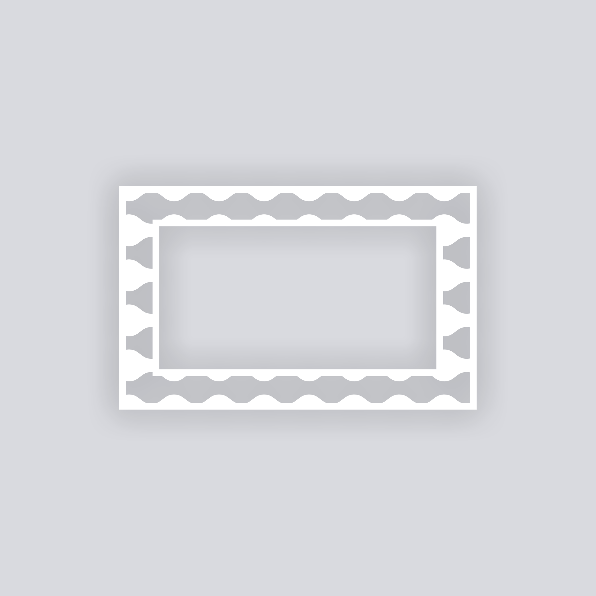 Ripple Effect Rectangle Rim Clay Stencil