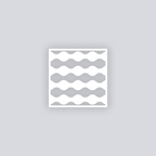 Ripple Effect Square Clay Stencil