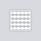 Ripple Effect Square Clay Stencil