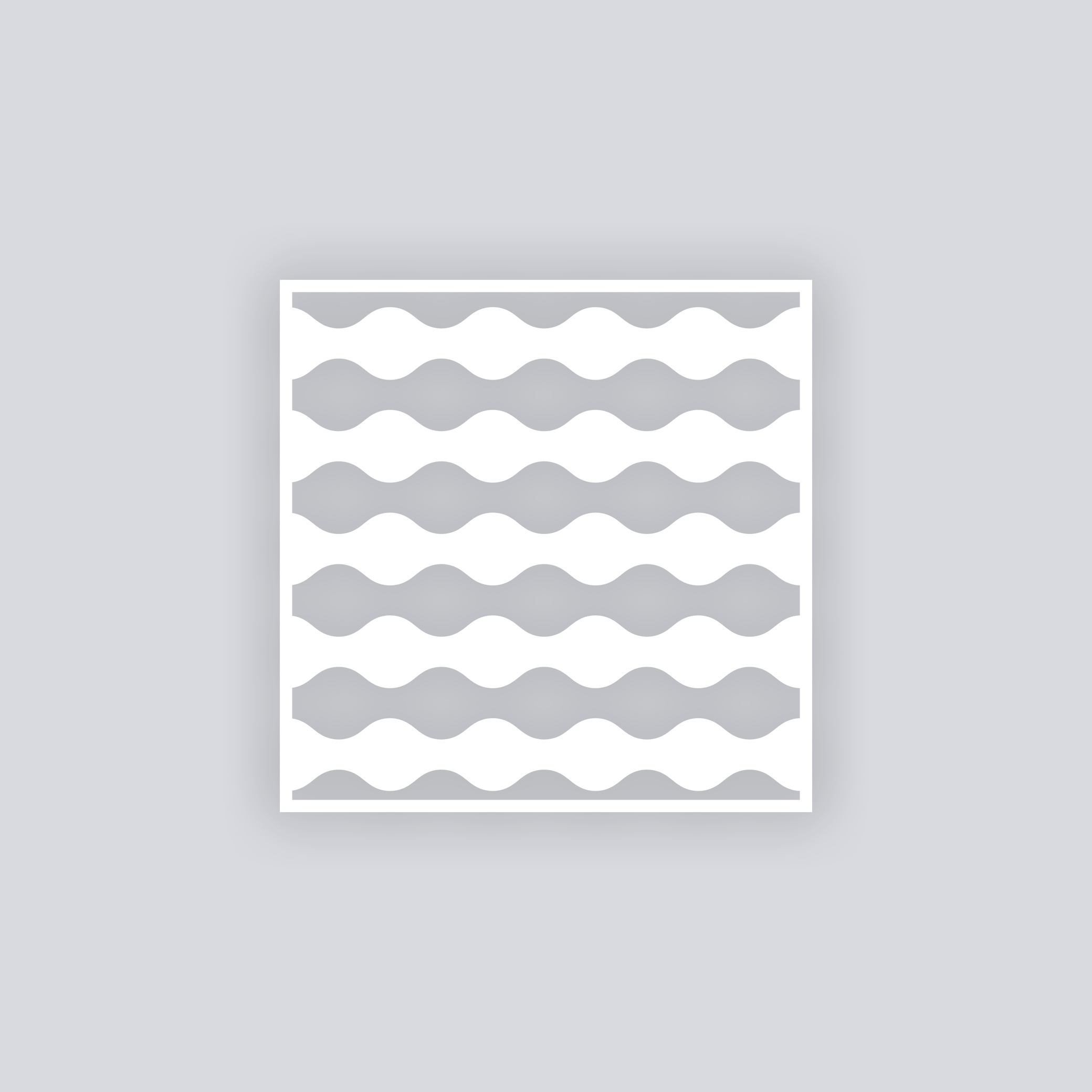 Ripple Effect Square Clay Stencil