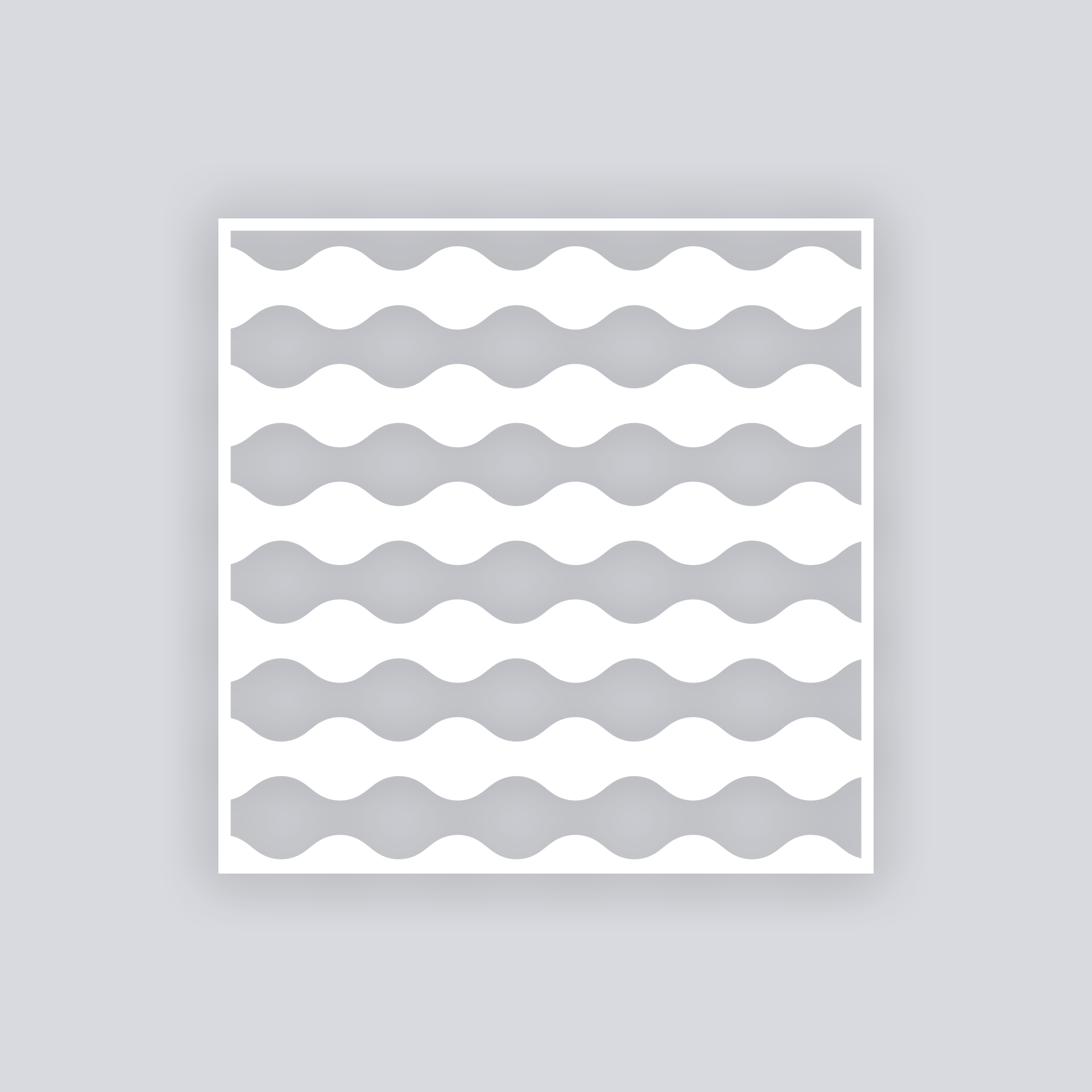 Ripple Effect Square Clay Stencil