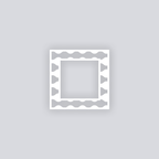 Ripple Effect Square Rim Clay Stencil