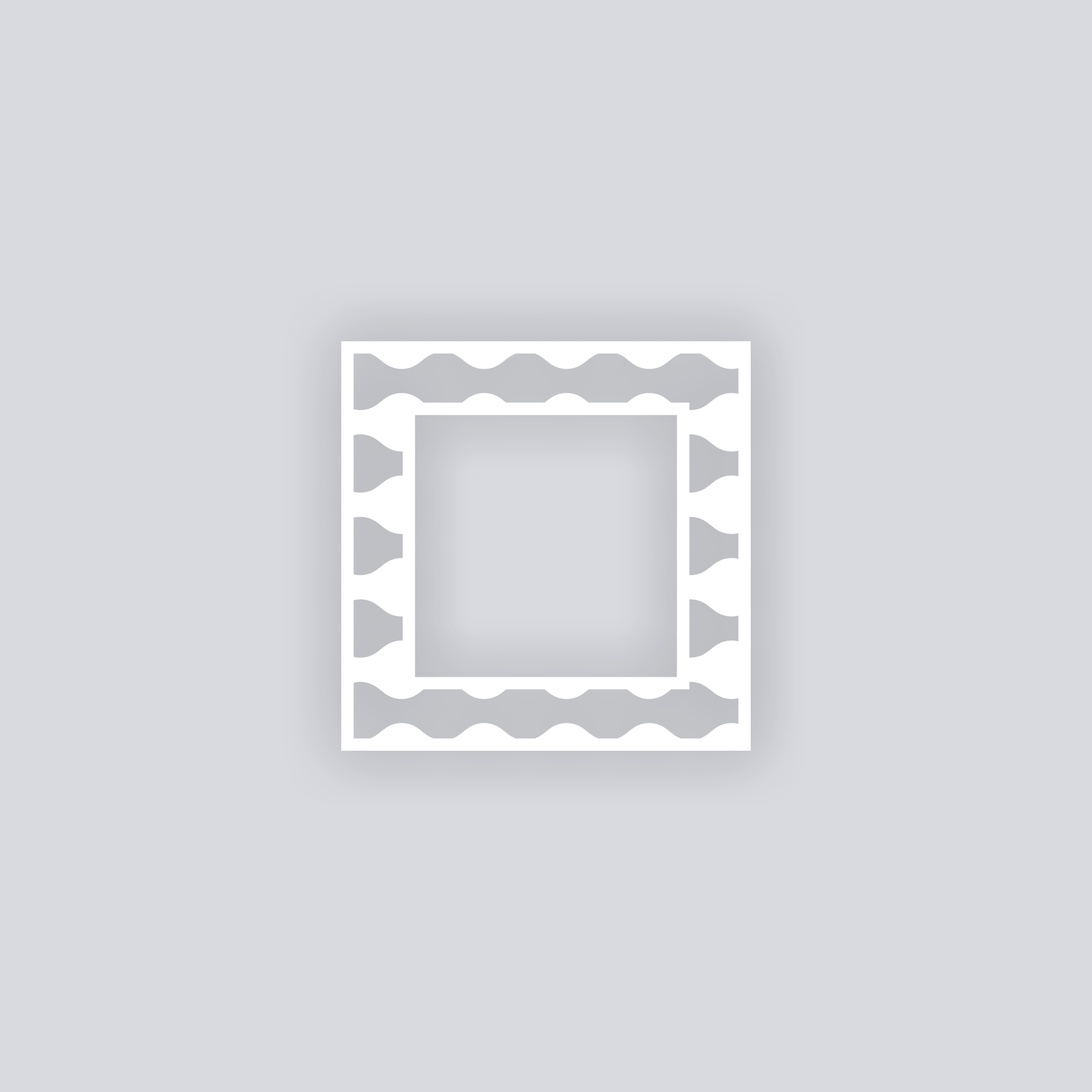 Ripple Effect Square Rim Clay Stencil