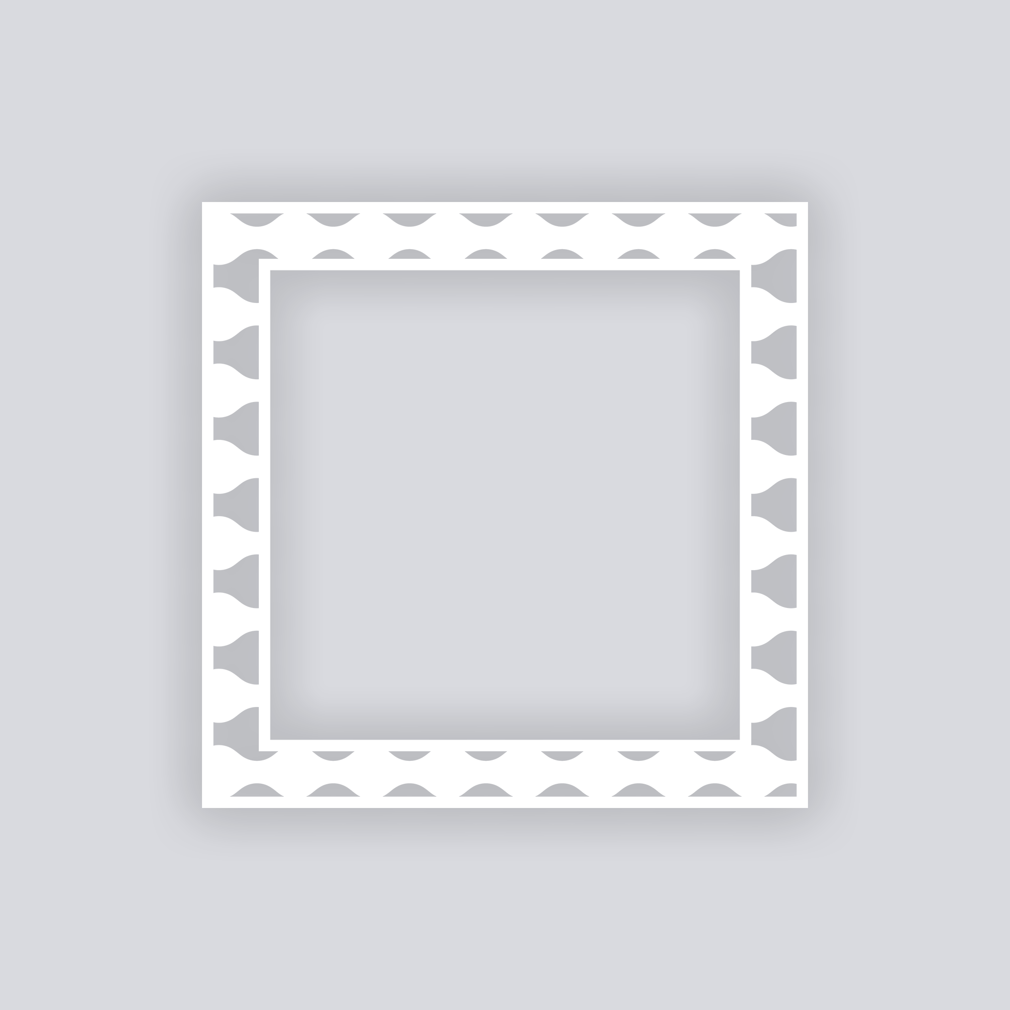 Ripple Effect Square Rim Clay Stencil