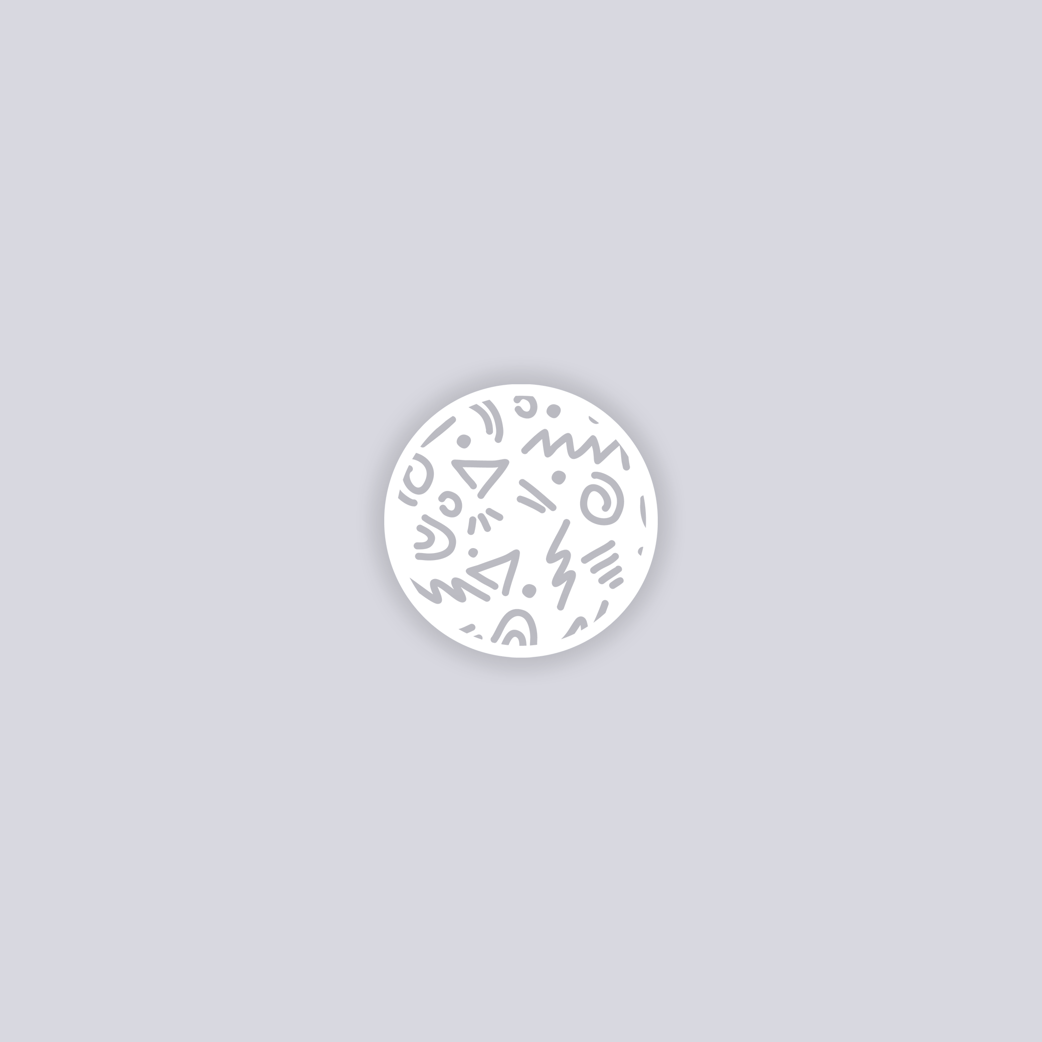 Roller Rink Circle Clay Stencil
