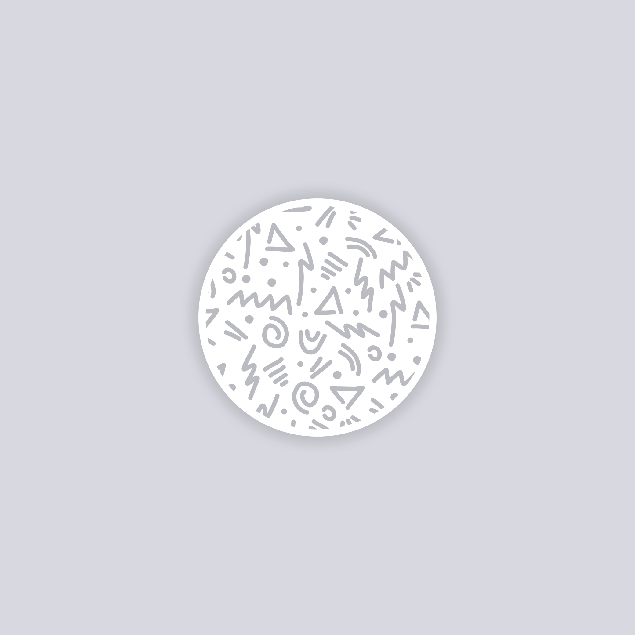 Roller Rink Circle Clay Stencil
