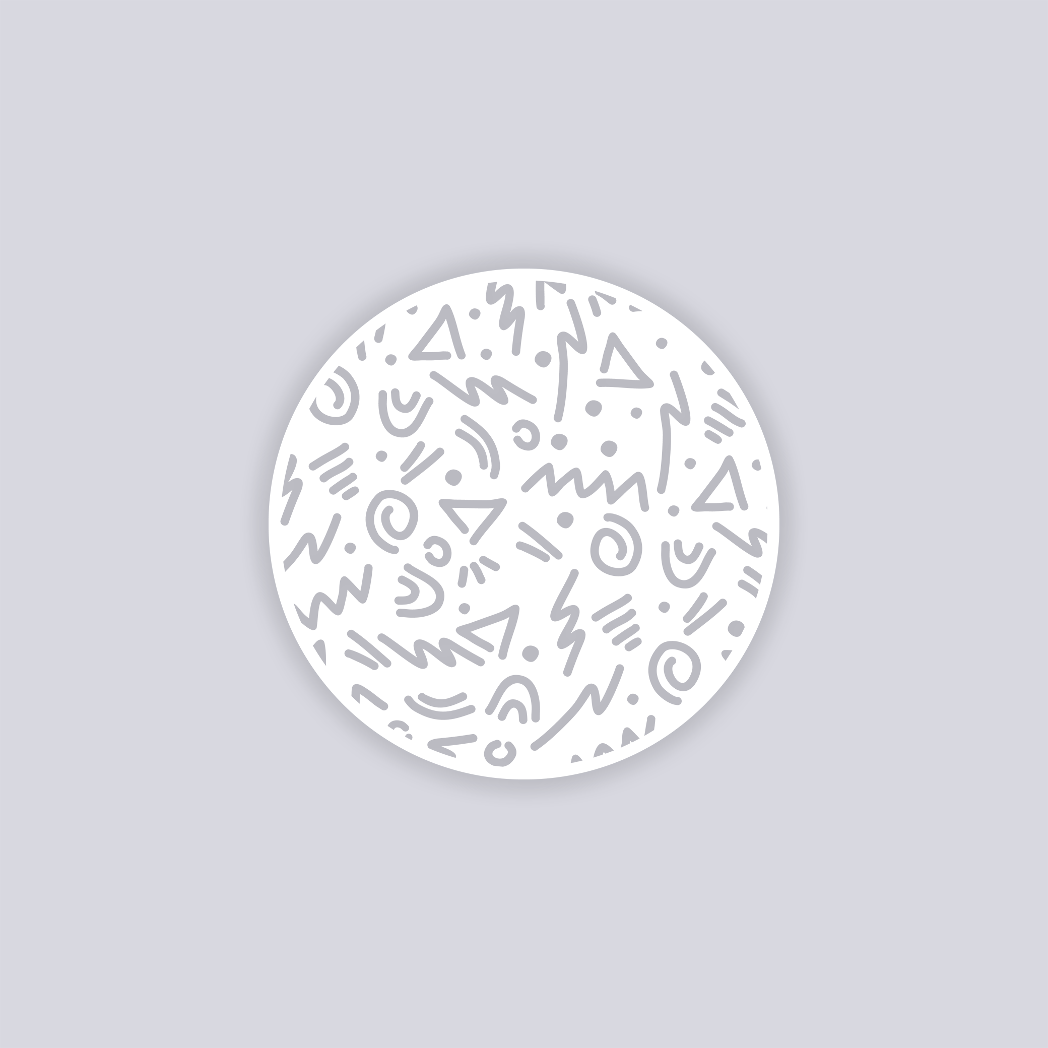 Roller Rink Circle Clay Stencil