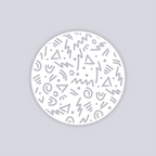 Roller Rink Circle Clay Stencil