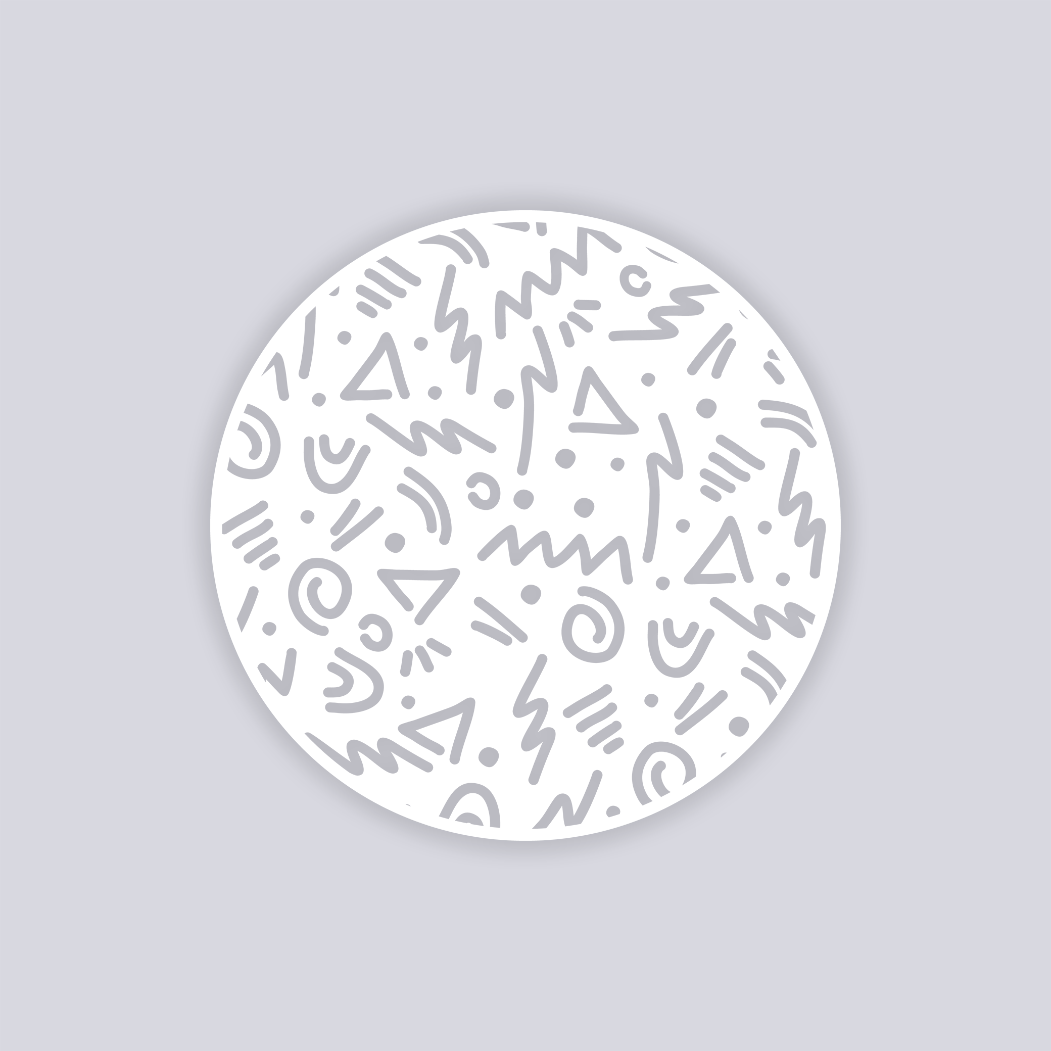 Roller Rink Circle Clay Stencil