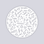 Roller Rink Circle Clay Stencil