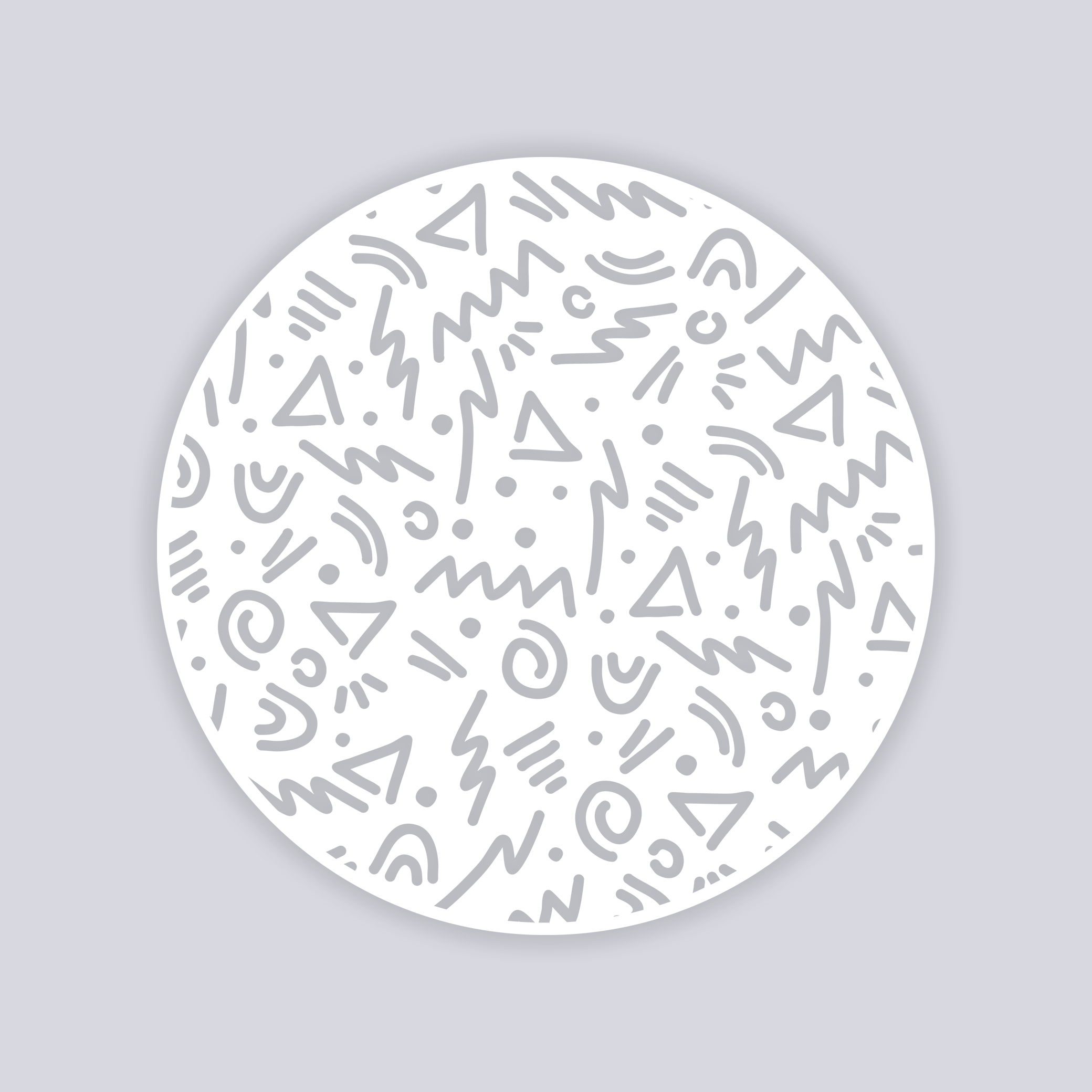 Roller Rink Circle Clay Stencil