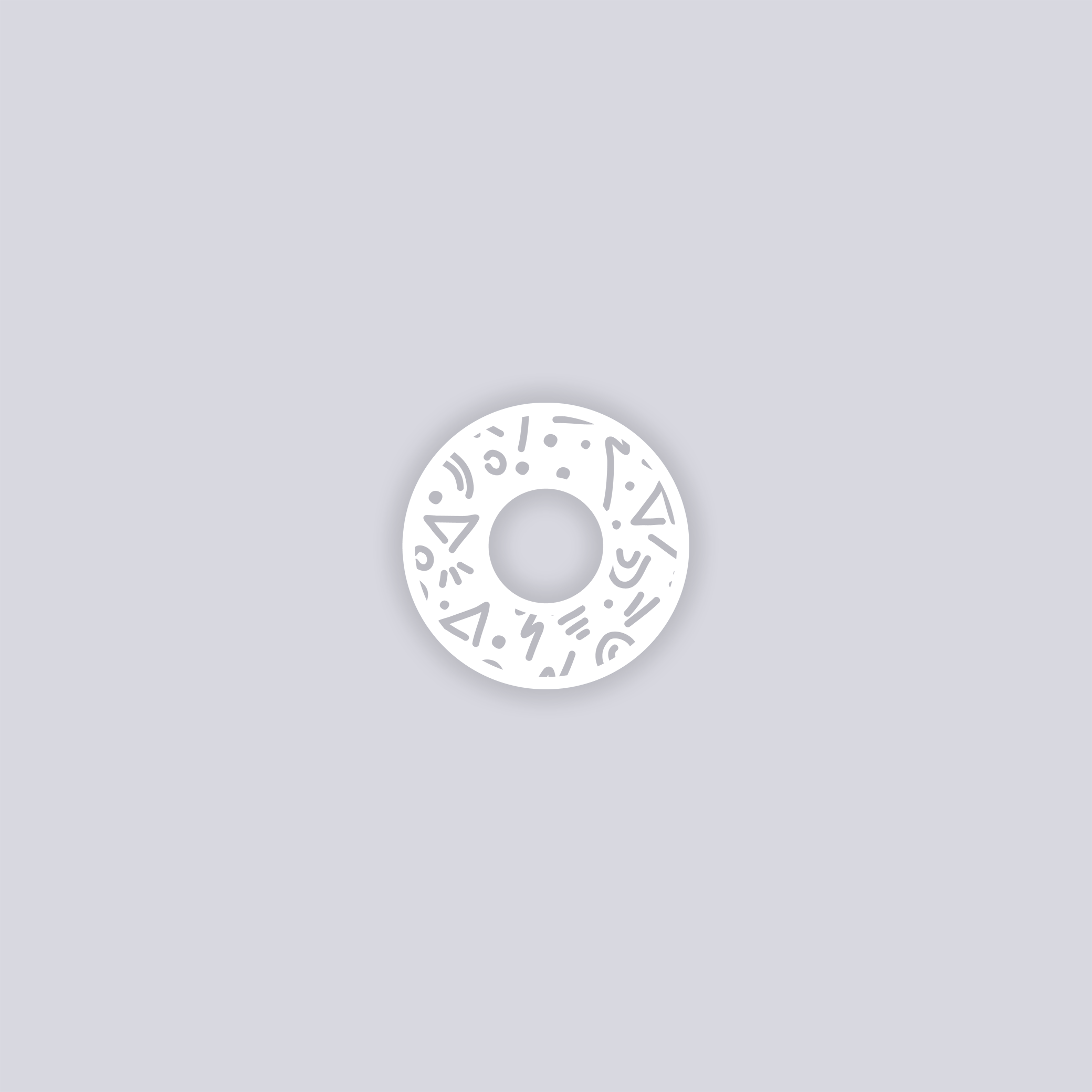 Roller Rink Circle Rim Clay Stencil
