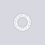 Roller Rink Circle Rim Clay Stencil