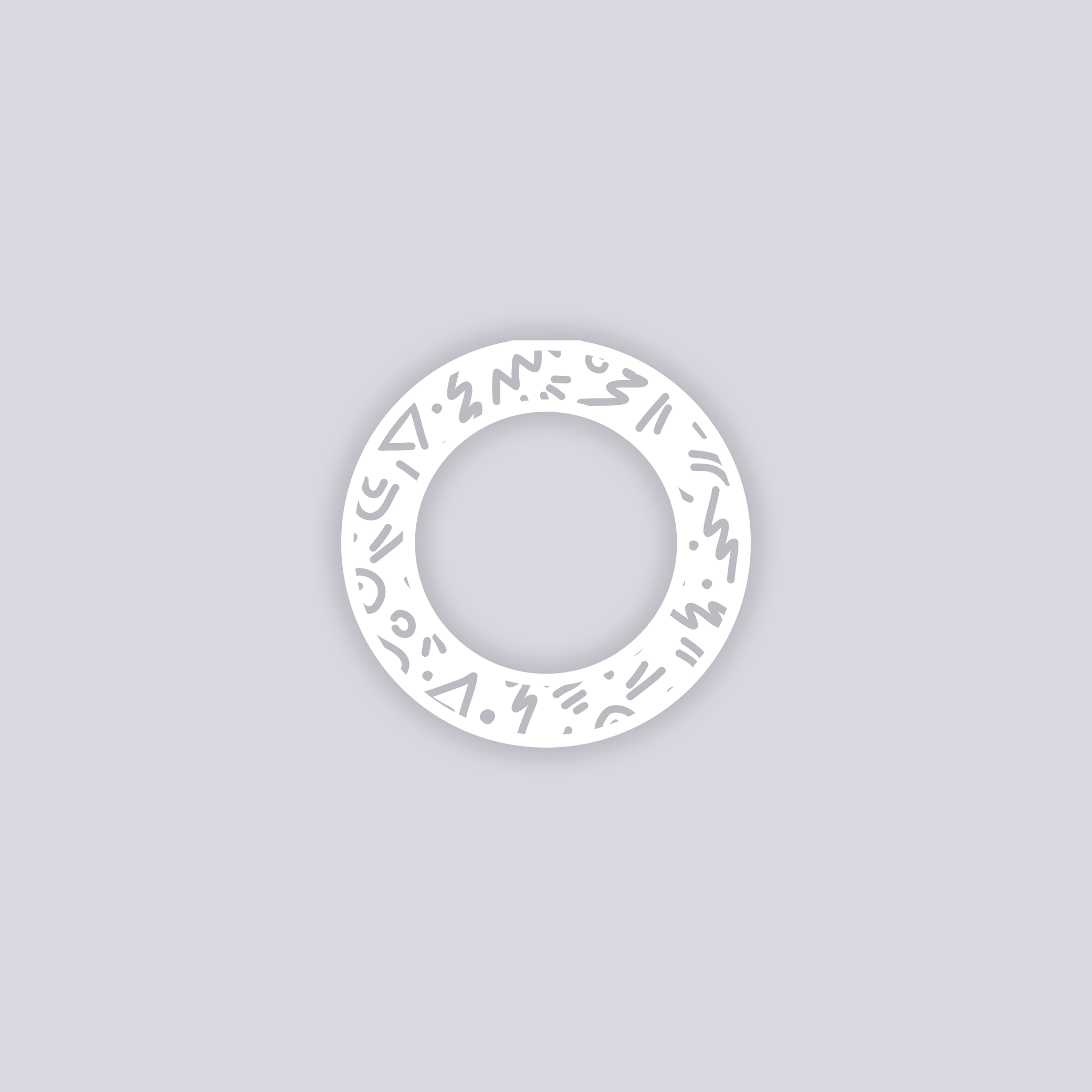 Roller Rink Circle Rim Clay Stencil