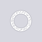 Roller Rink Circle Rim Clay Stencil