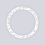 Roller Rink Circle Rim Clay Stencil