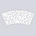 Roller Rink Lg Cup Clay Stencil