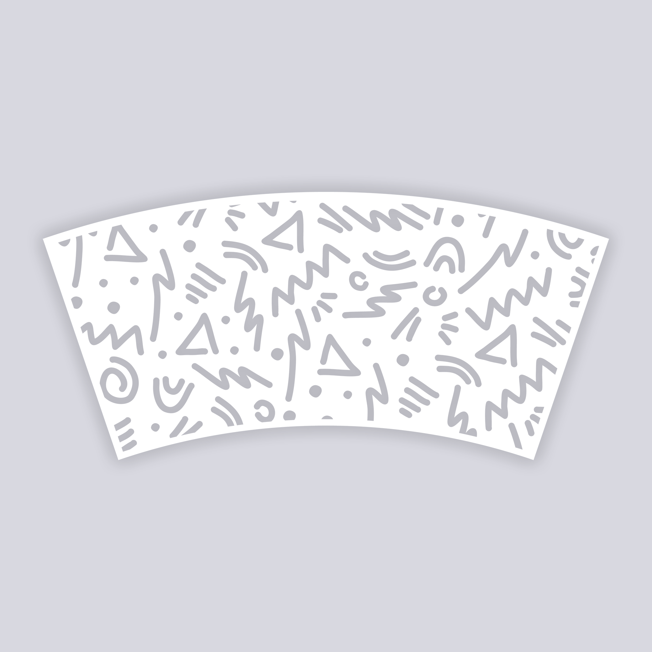 Roller Rink Lg Cup Clay Stencil
