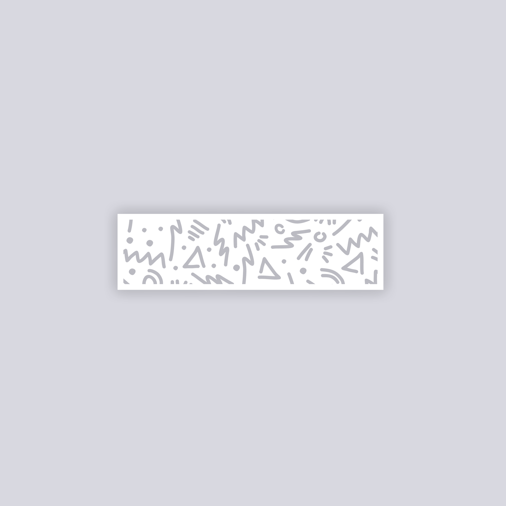 Roller Rink Rectangle Clay Stencil