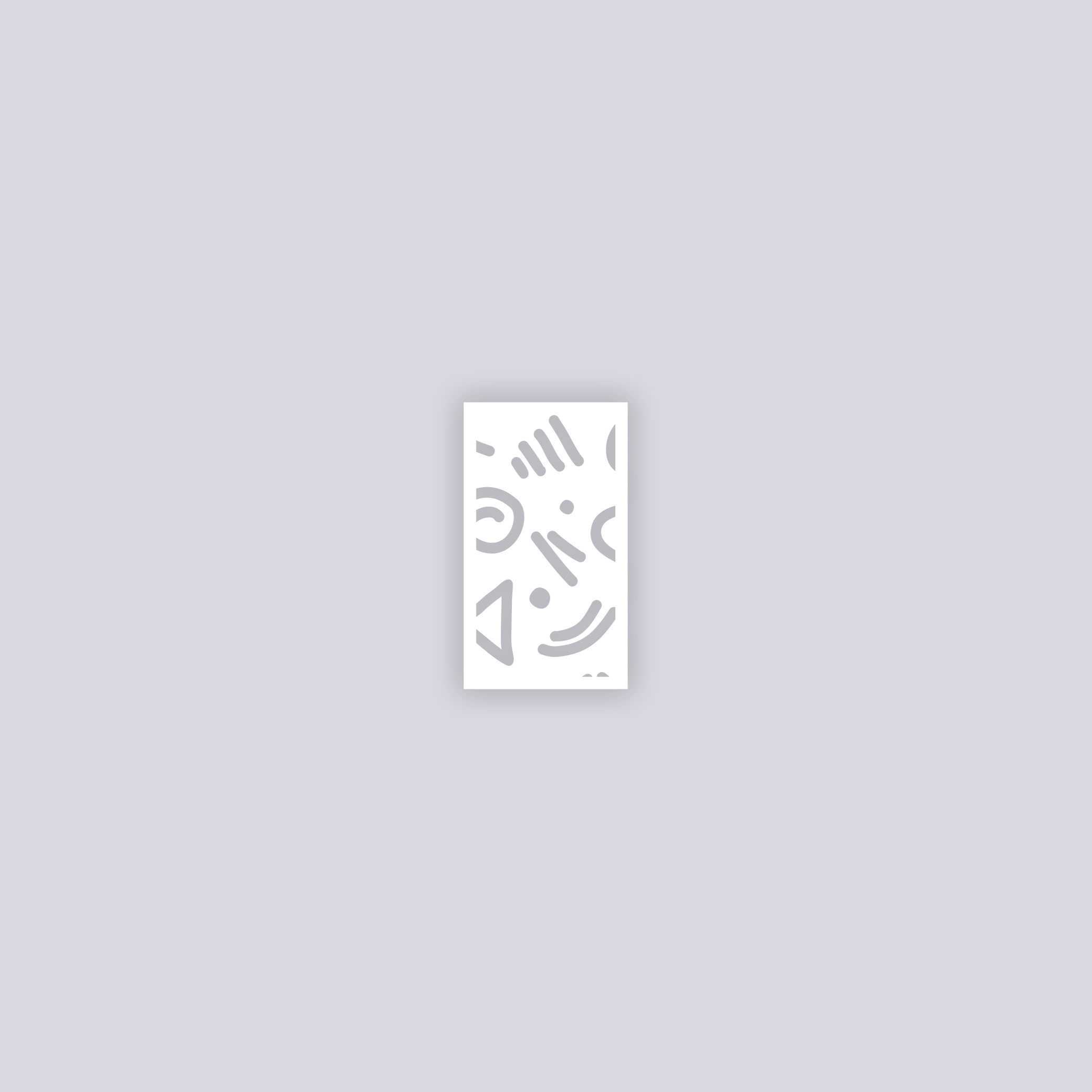 Roller Rink Rectangle Clay Stencil