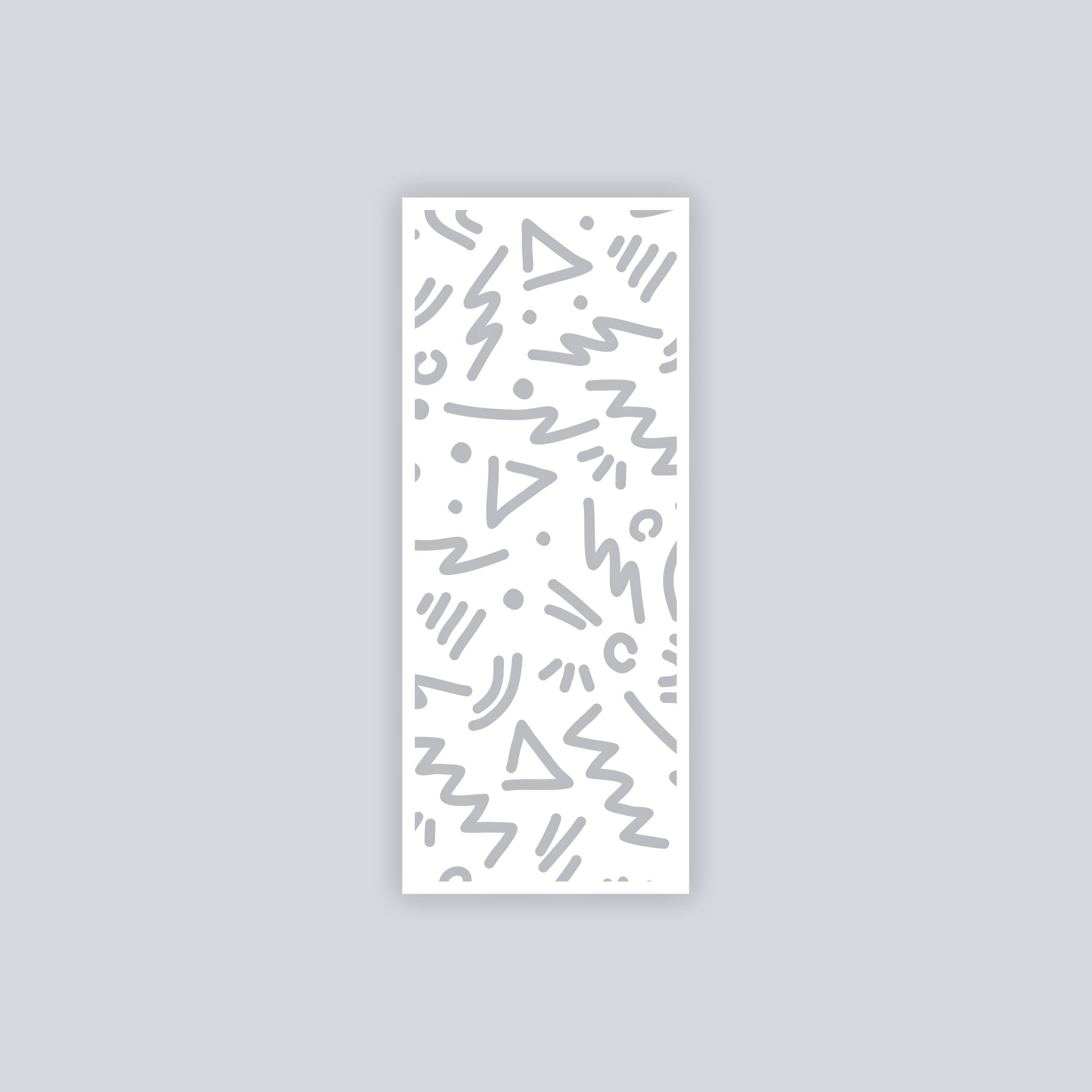 Roller Rink Rectangle Clay Stencil