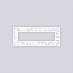 Roller Rink Rectangle Rim Clay Stencil