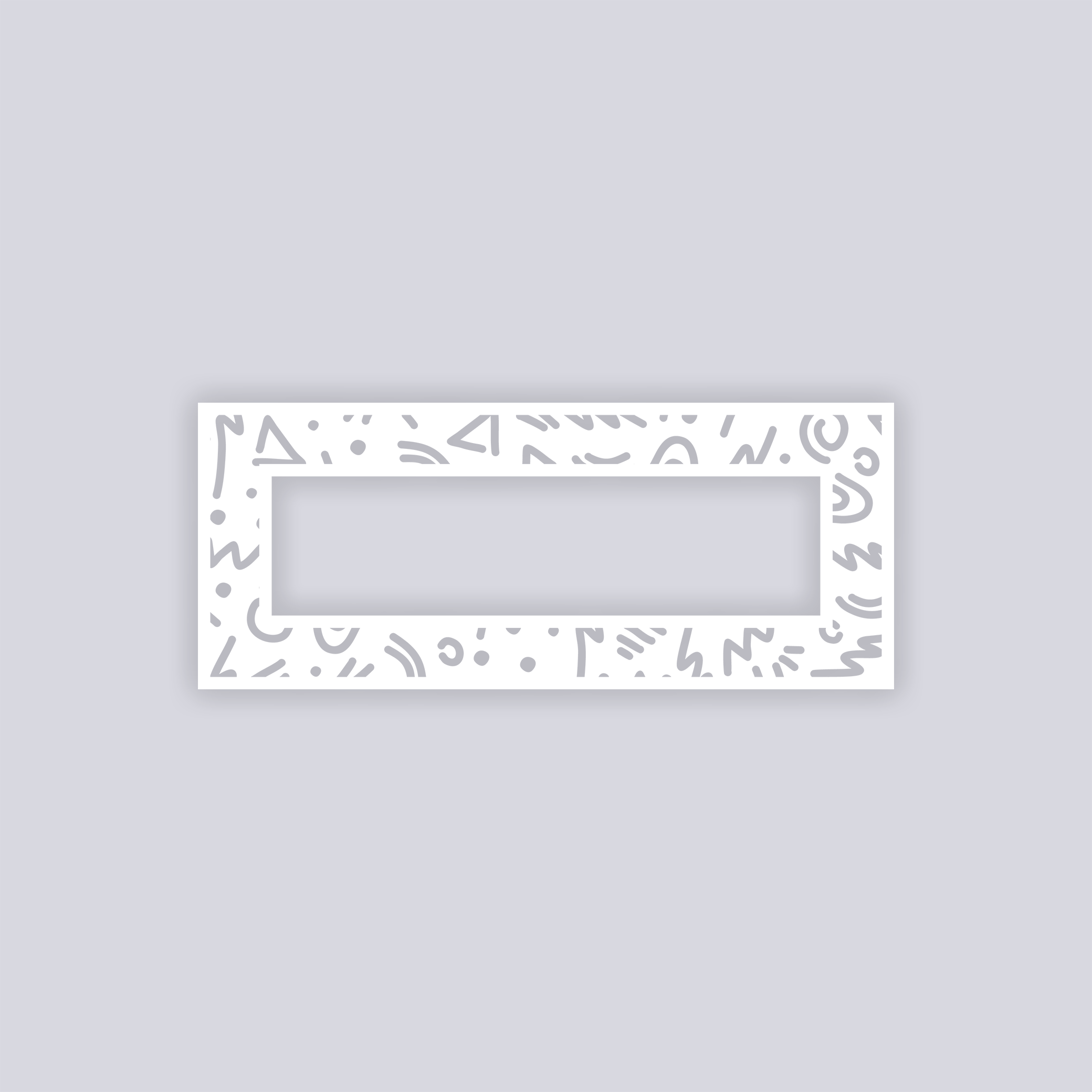 Roller Rink Rectangle Rim Clay Stencil