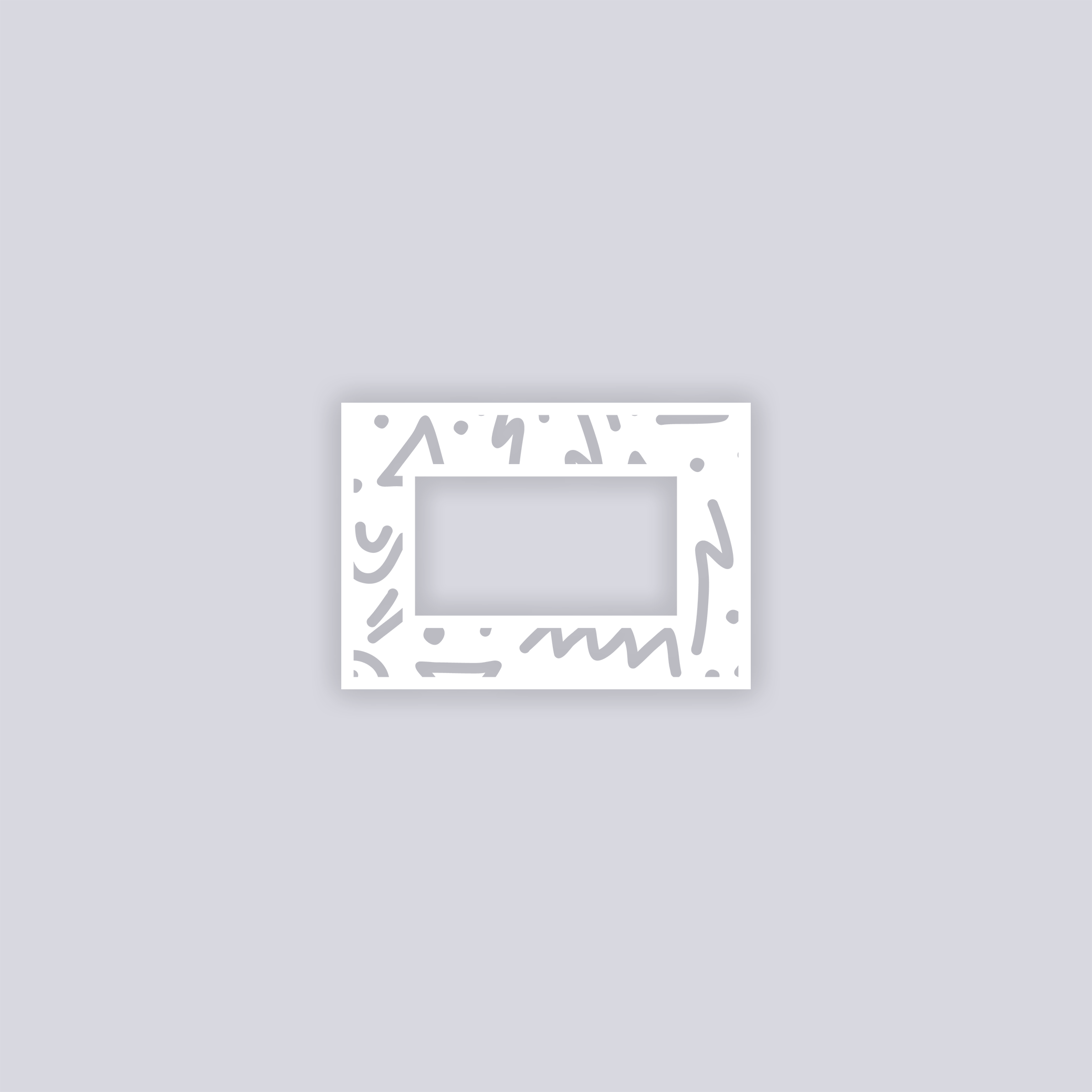 Roller Rink Rectangle Rim Clay Stencil
