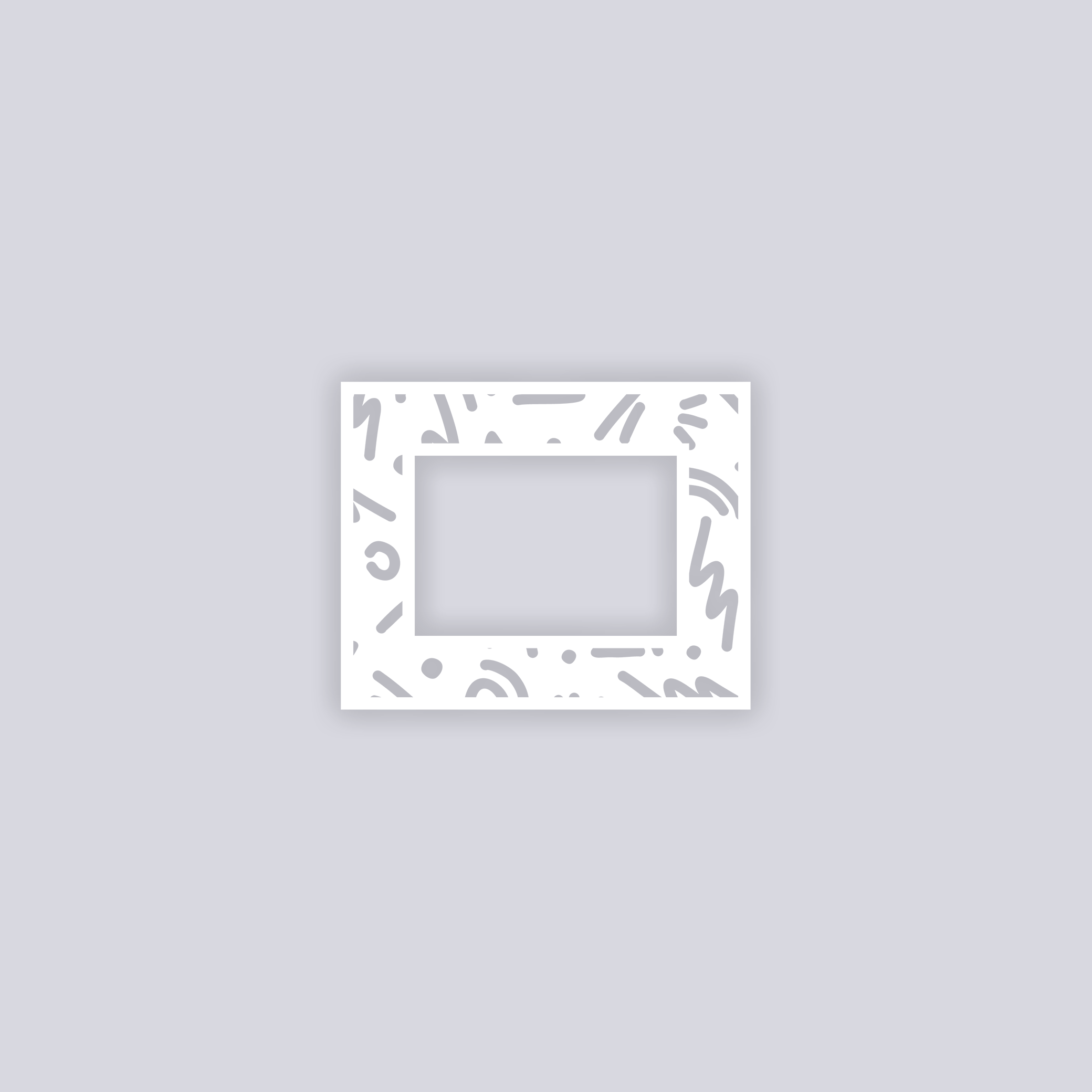Roller Rink Rectangle Rim Clay Stencil