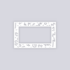 Roller Rink Rectangle Rim Clay Stencil