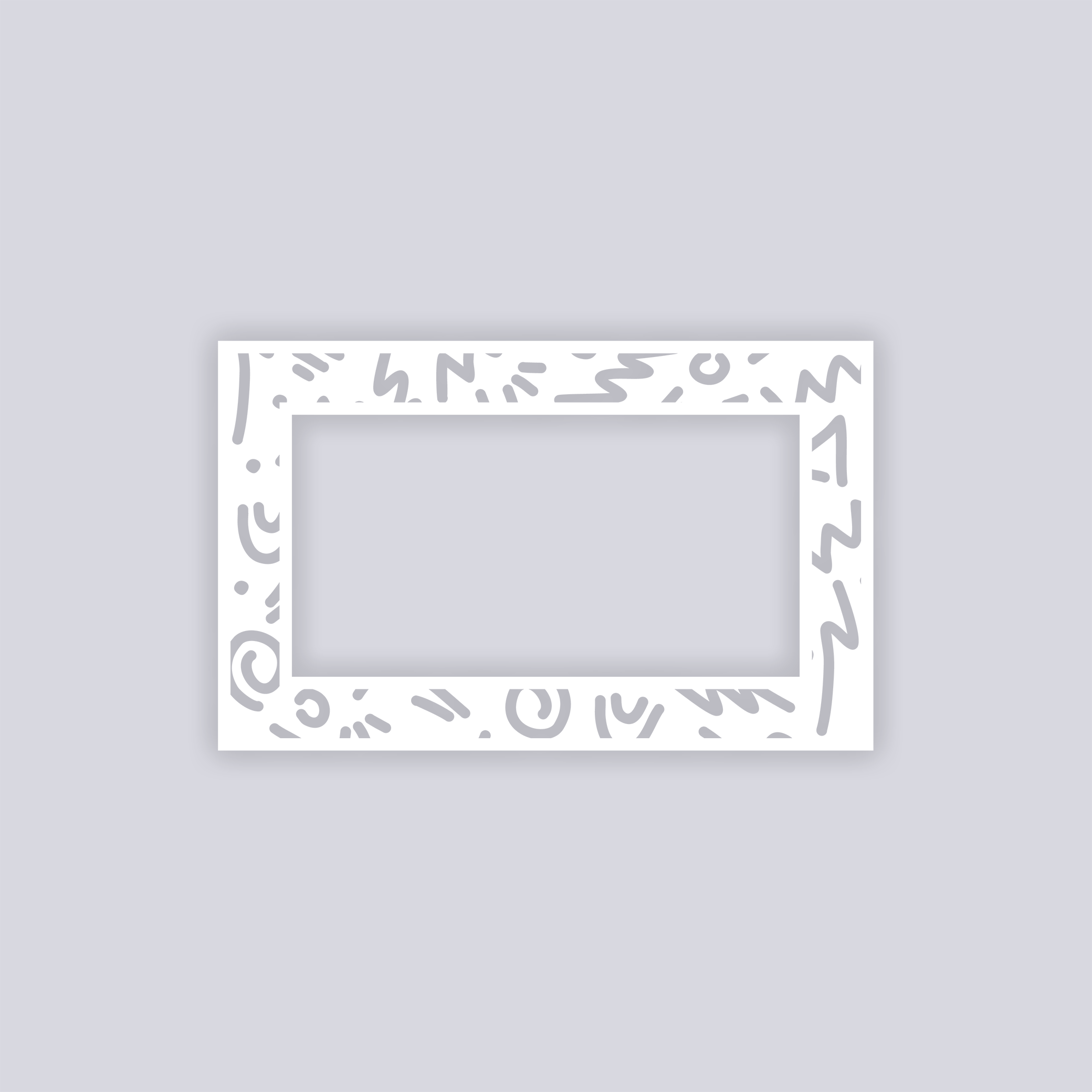 Roller Rink Rectangle Rim Clay Stencil