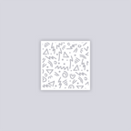 Roller Rink Square Clay Stencil