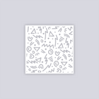 Roller Rink Square Clay Stencil