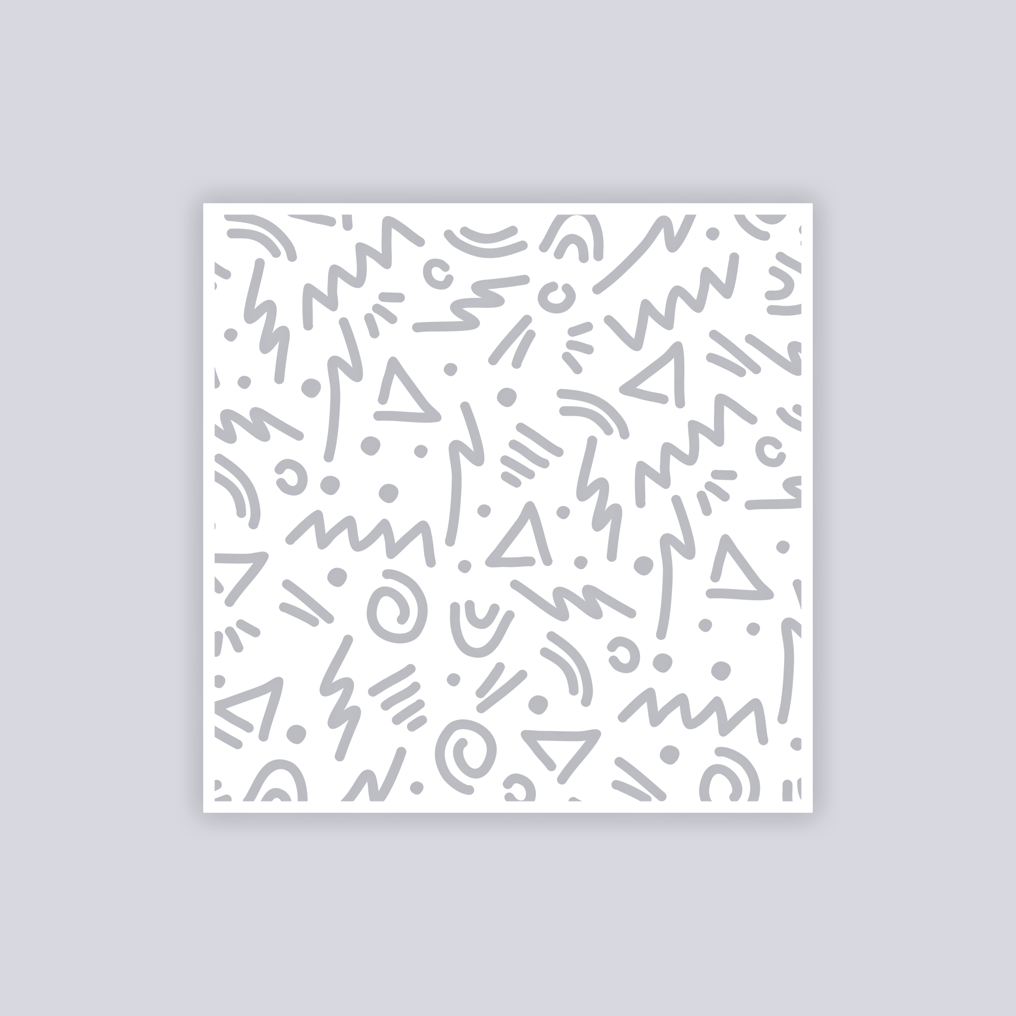 Roller Rink Square Clay Stencil