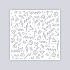 Roller Rink Square Clay Stencil