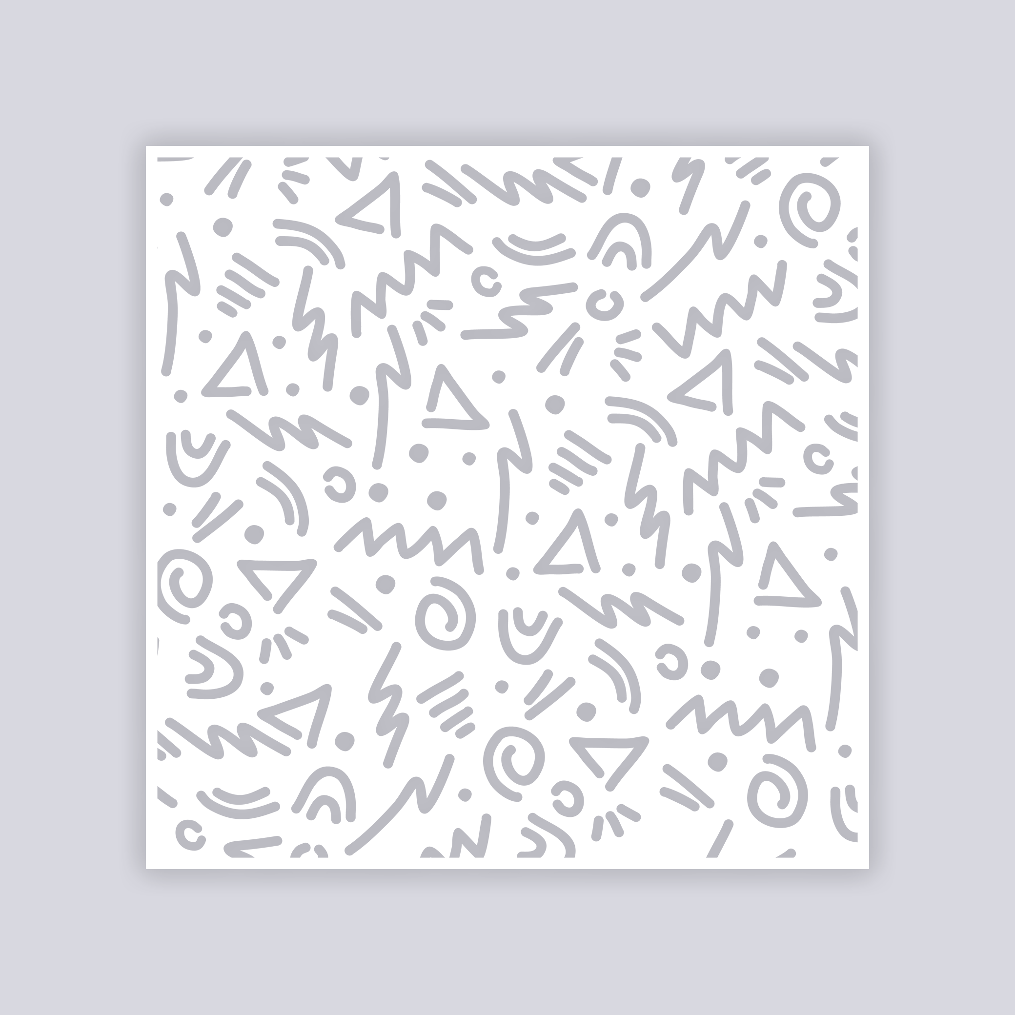 Roller Rink Square Clay Stencil
