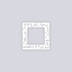 Roller Rink Square Rim Clay Stencil