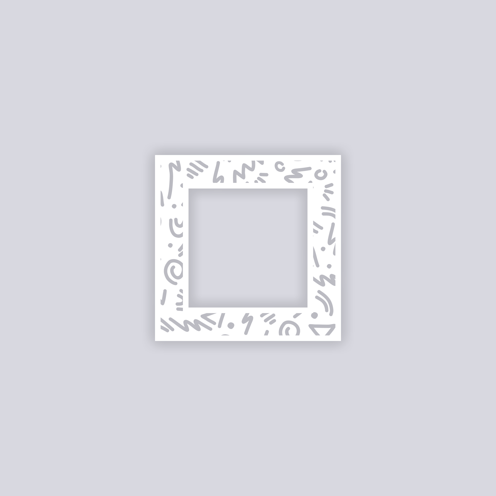 Roller Rink Square Rim Clay Stencil