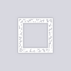 Roller Rink Square Rim Clay Stencil