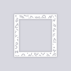 Roller Rink Square Rim Clay Stencil